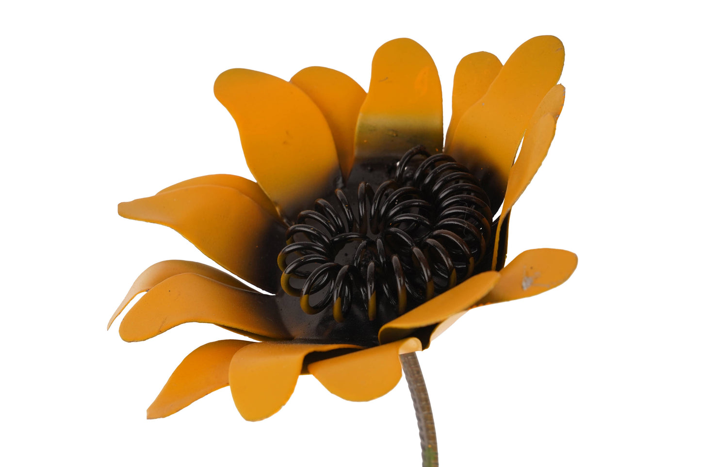 Metal Sunflower on a Rock- Large