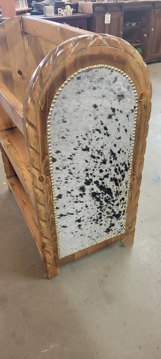 Cowhide Saddle Stand