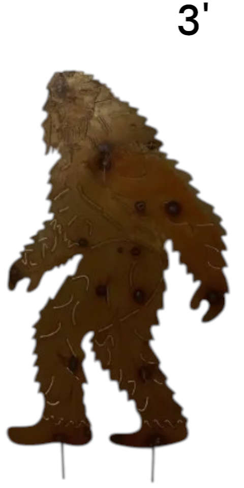 Metal Bigfoot Silhouette