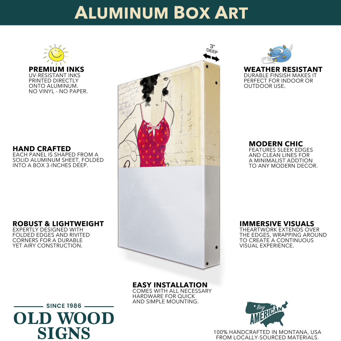 Windswept Buffalo - Metal Box Art