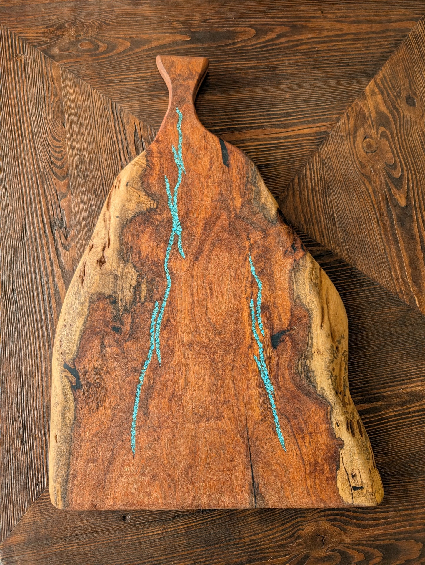 Charcuterie Board - Mesquite River w/ Turquoise