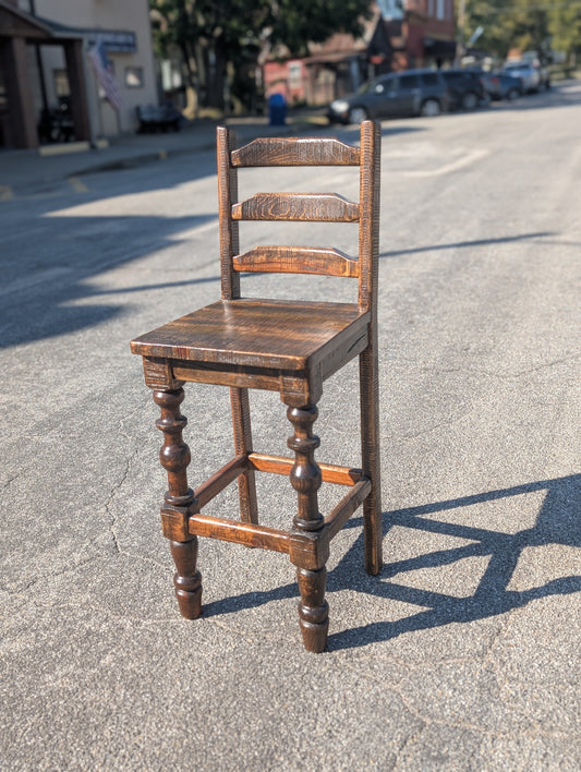 Old Cabin Ladder Barstools