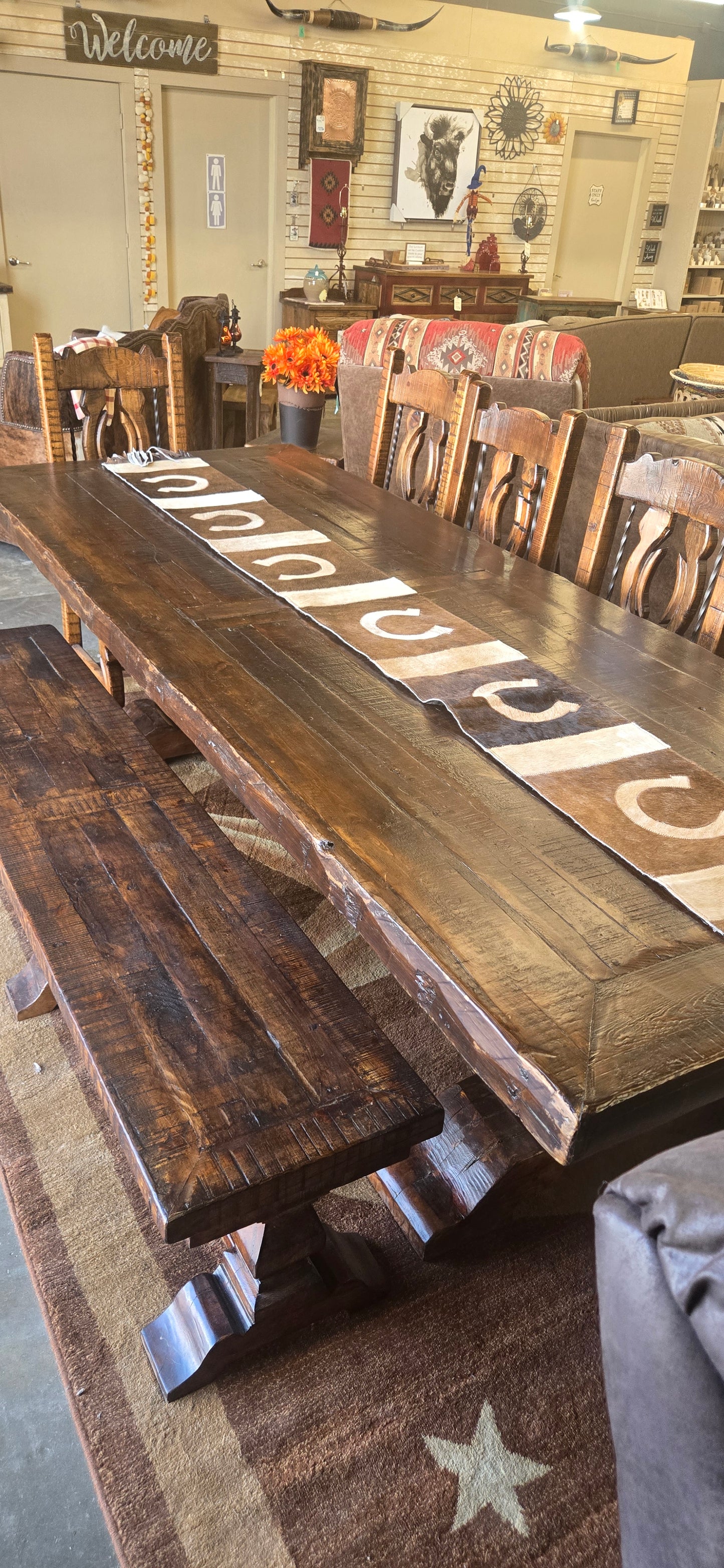 9ft Old Cabin Dining Table - IS