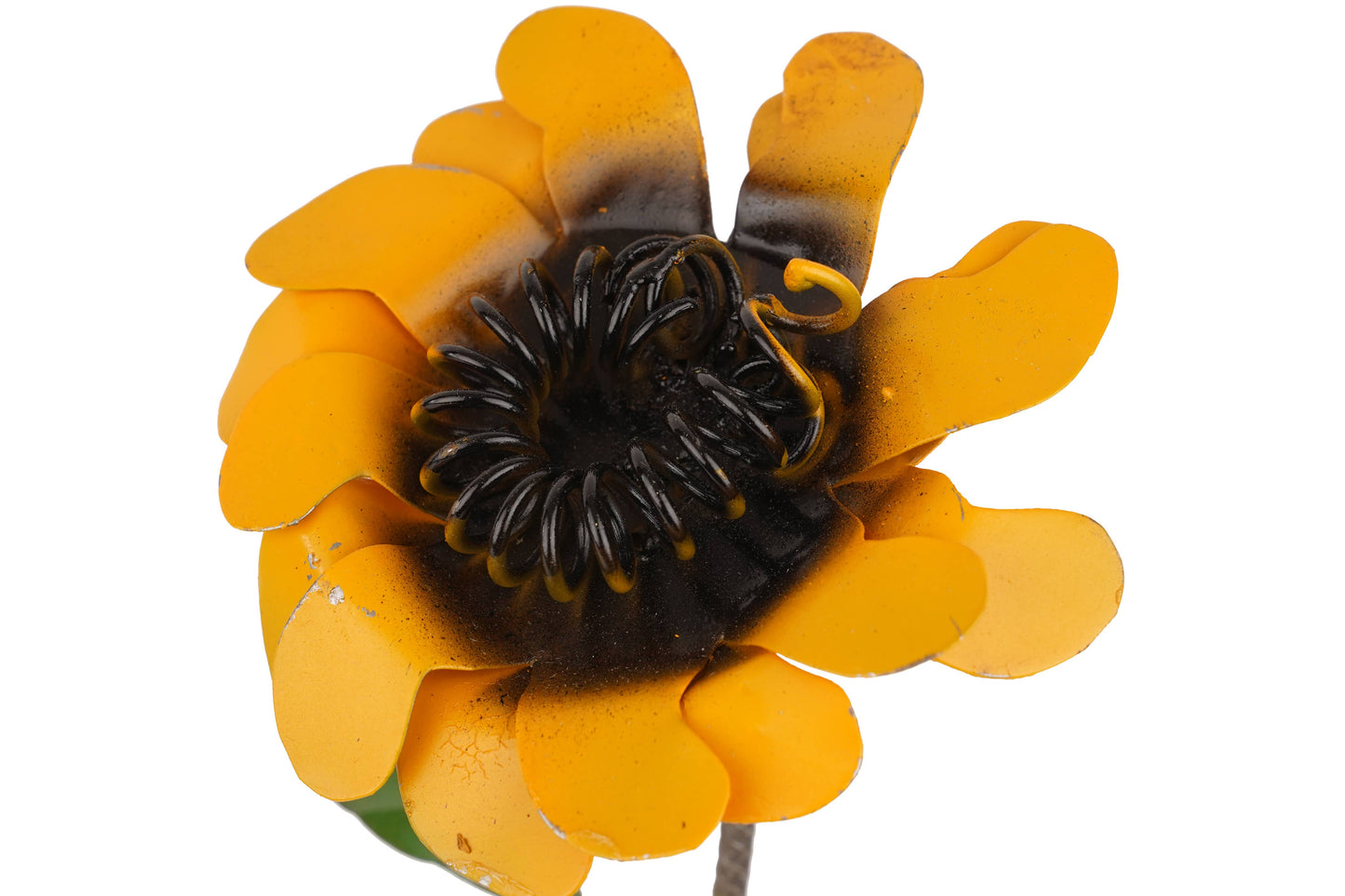 Metal Sunflower on a Rock- Medium