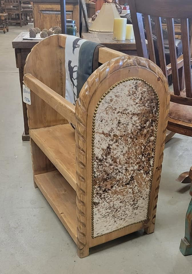 Cowhide Saddle Stand