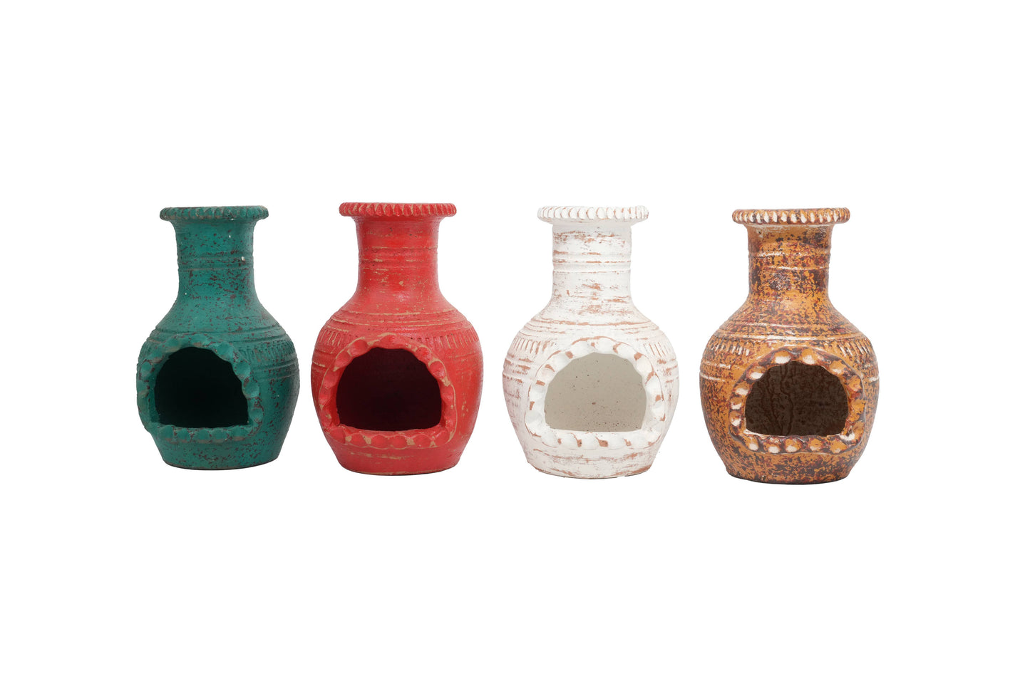 Mini-Clay Chimney Candle Holder