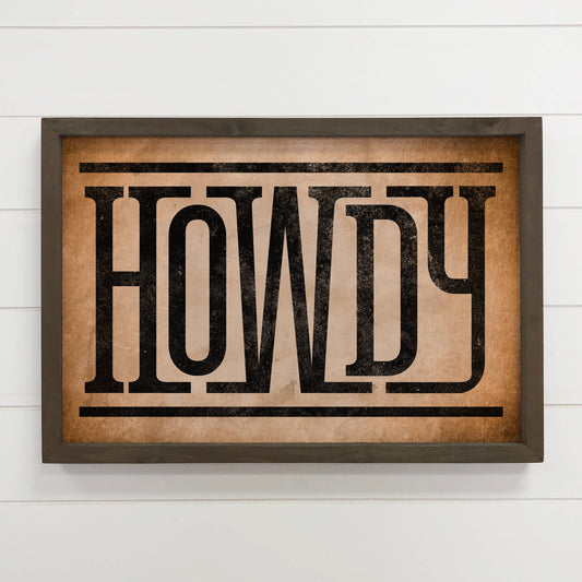 Western Howdy Art