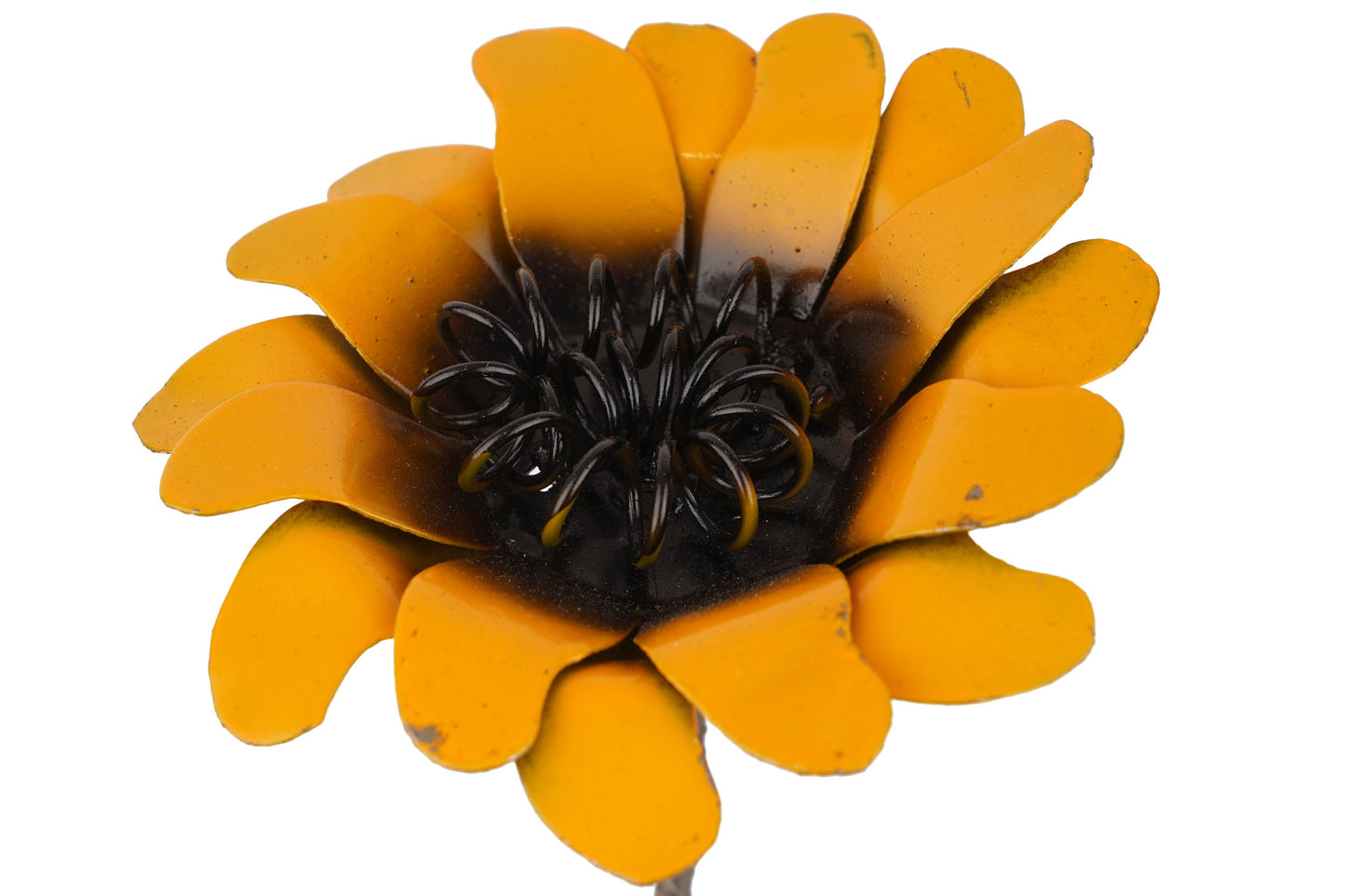 Metal Sunflower on a Rock- Medium