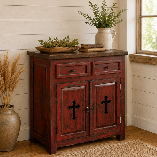 Santa Fe Cross Cabinet