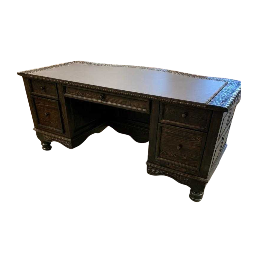 Executive Desk - Leather Top
