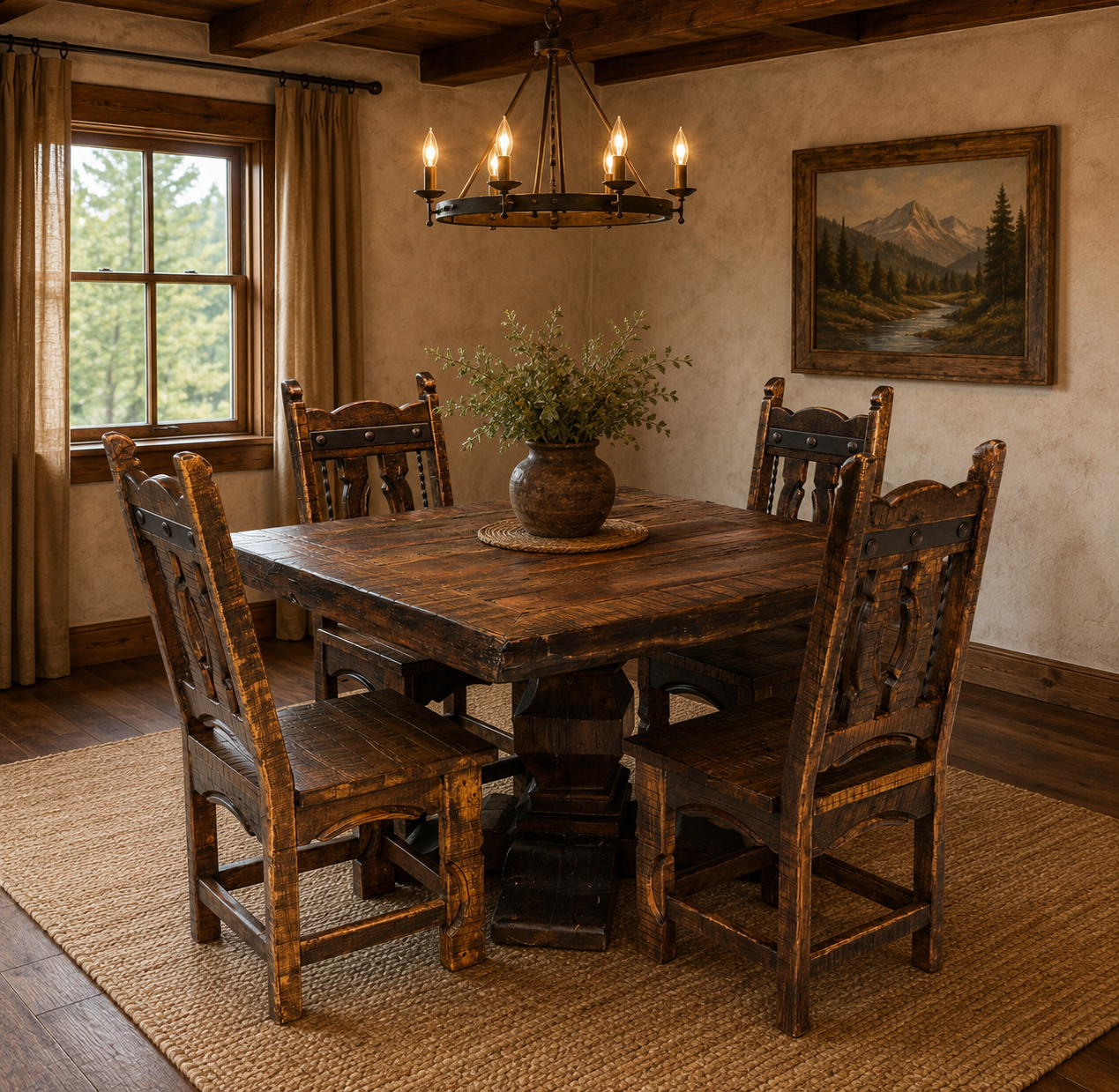 Old Cabin Dining Tables - Square