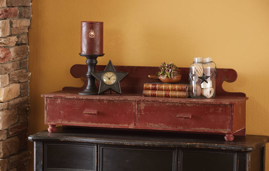 Counter Shelf - Aged Red