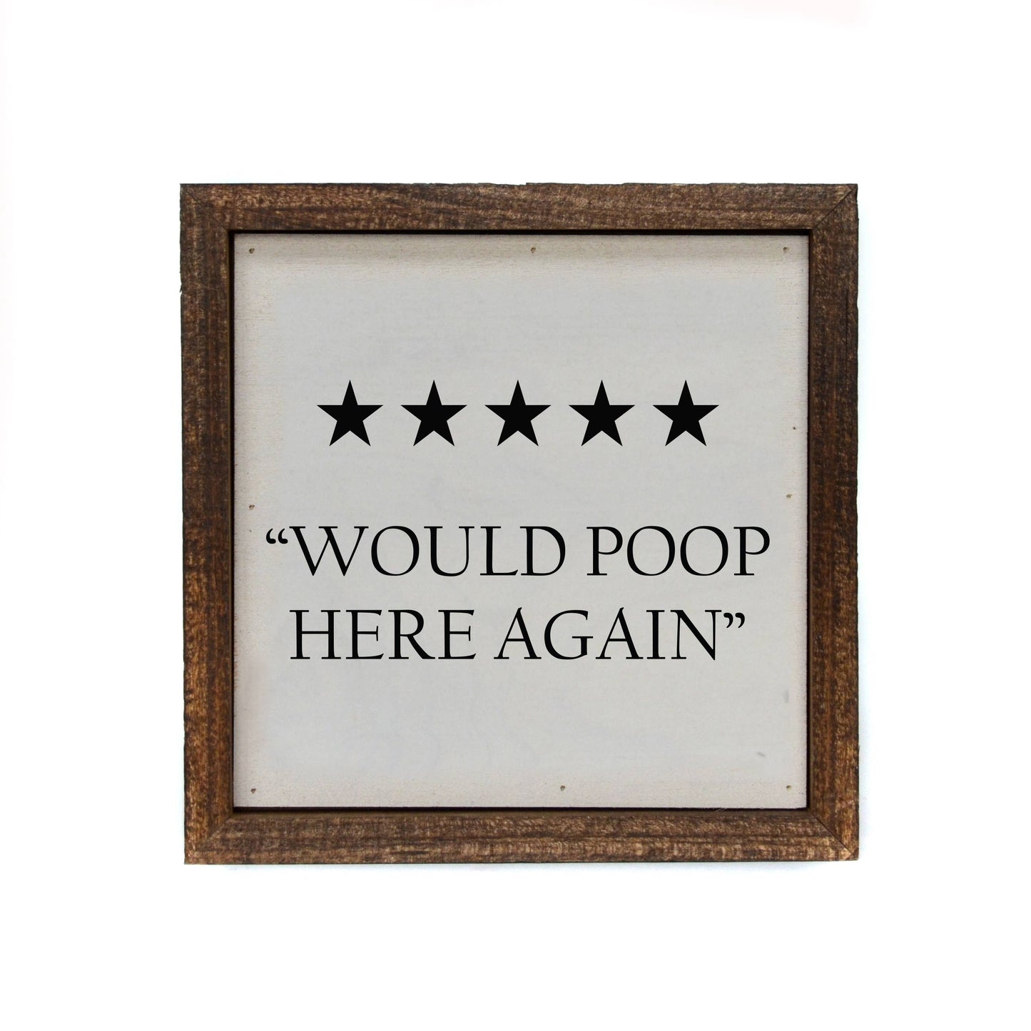 Would Poop Here Again