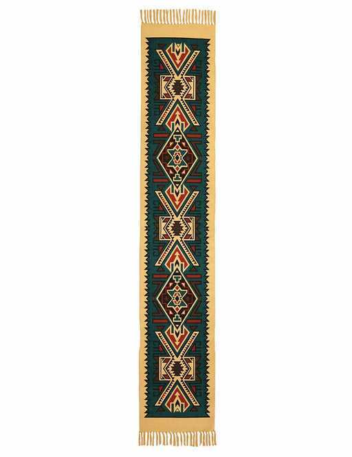 Turquoise Sunburst Table Runner