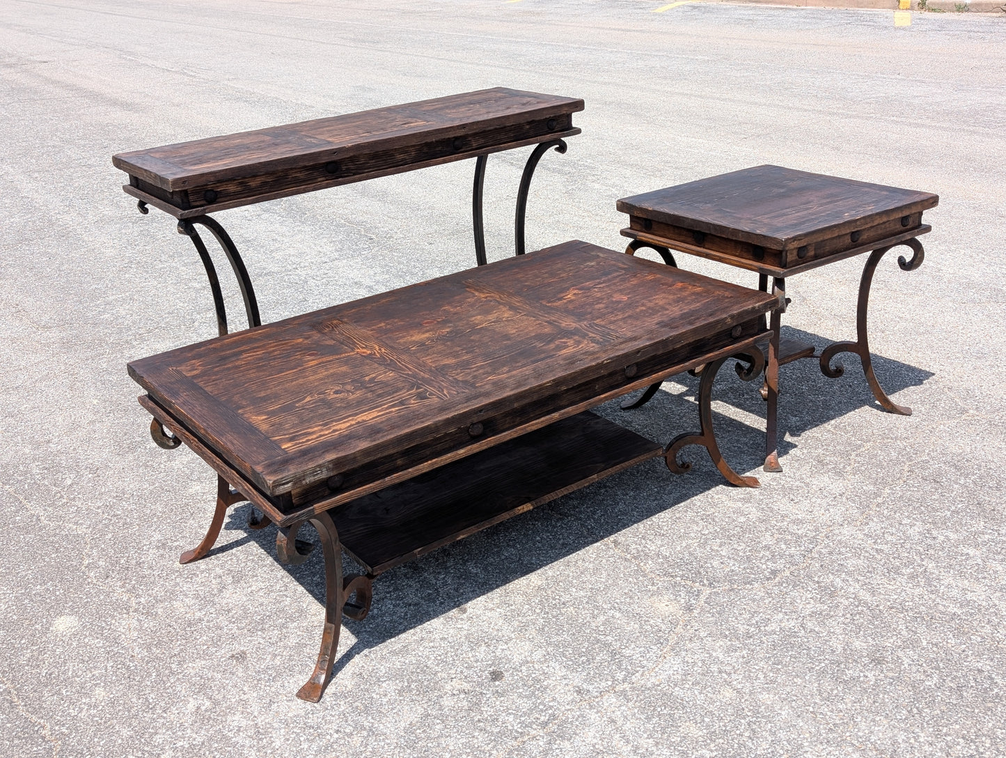 Pesada Iron End Tables - Square