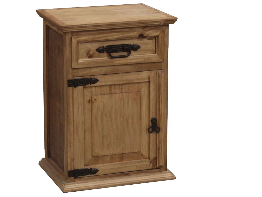 Bur Nightstand - 1 Door/1 Drawer