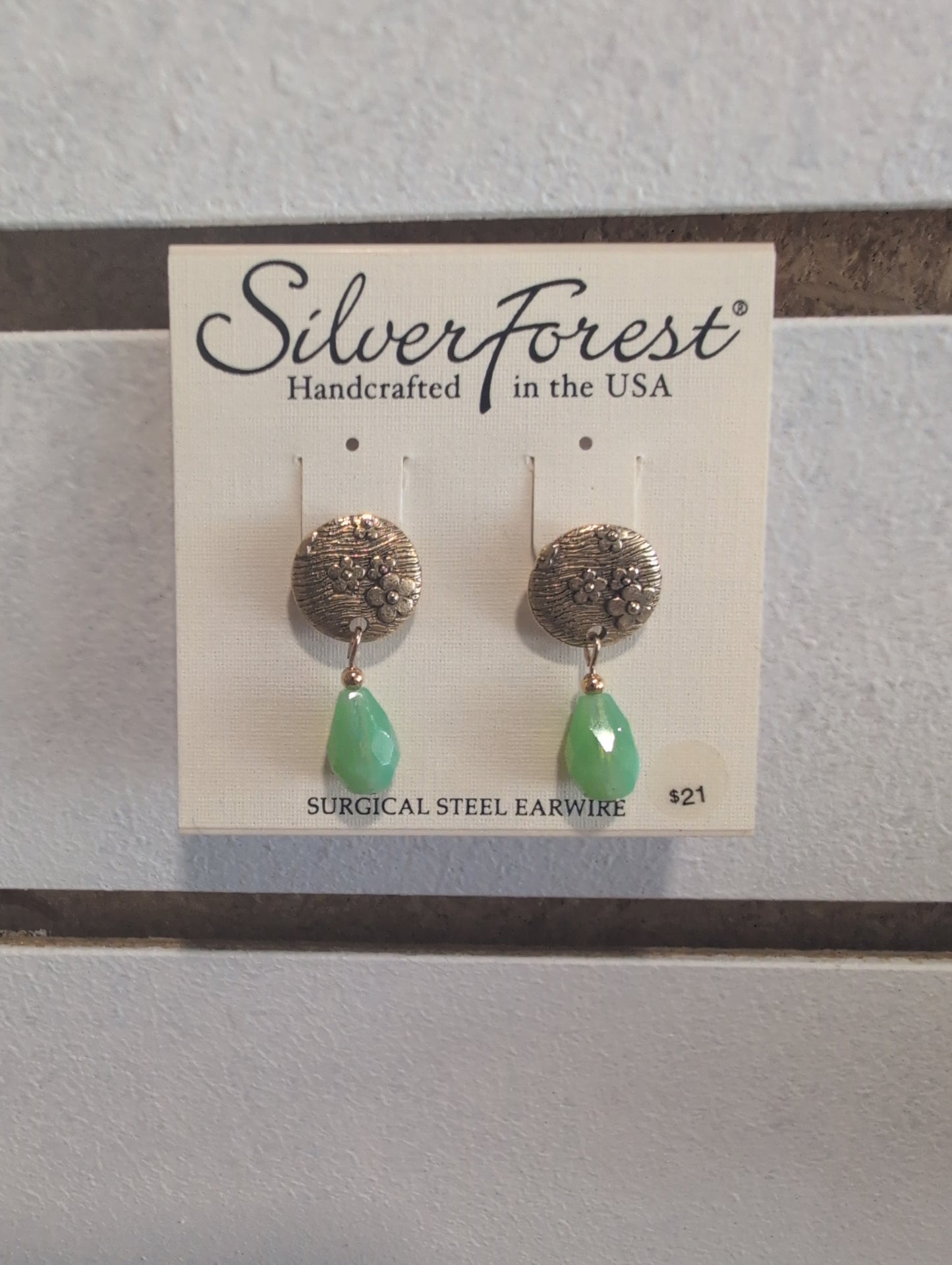 Silver Forest Earrings