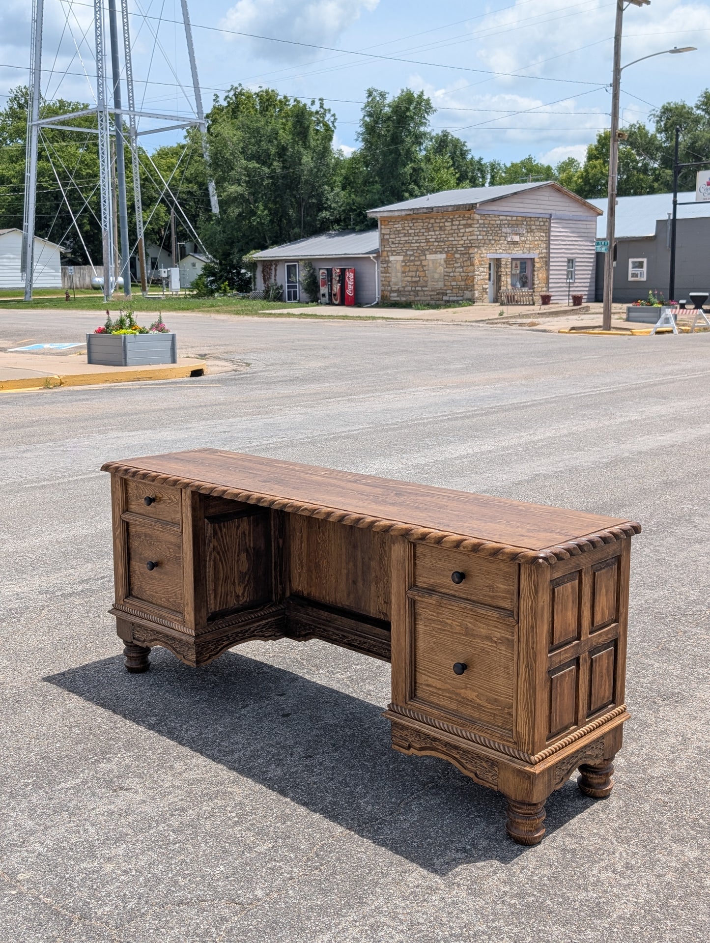 Executive Roper Credenza/ Small Desk