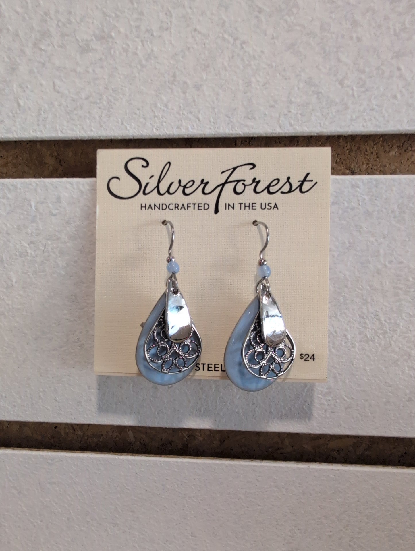 Silver Forest Earrings