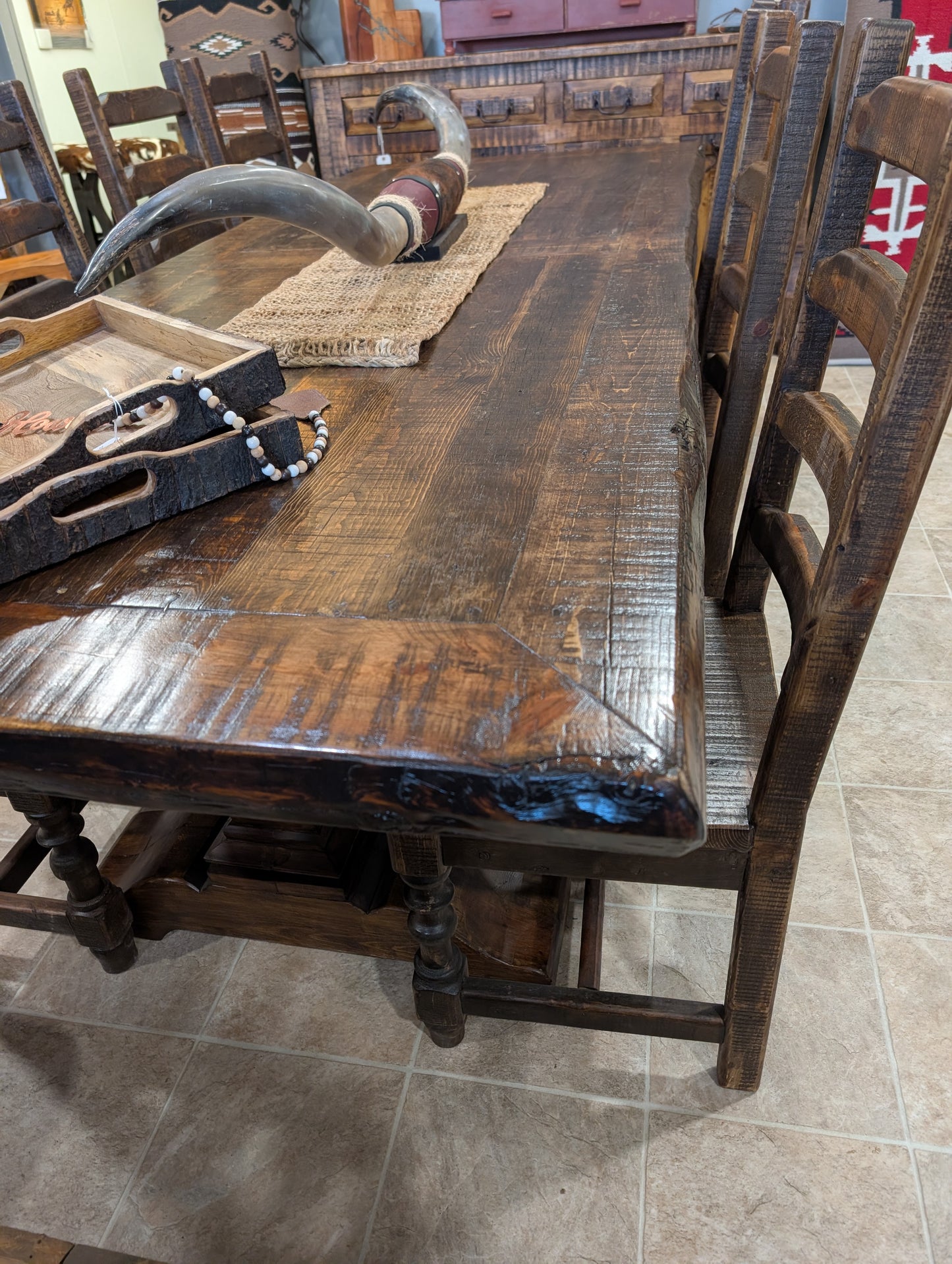 9ft Old Cabin Dining Table - IS