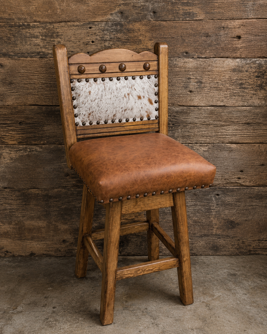 Prescott Cowhide Barstool - Light