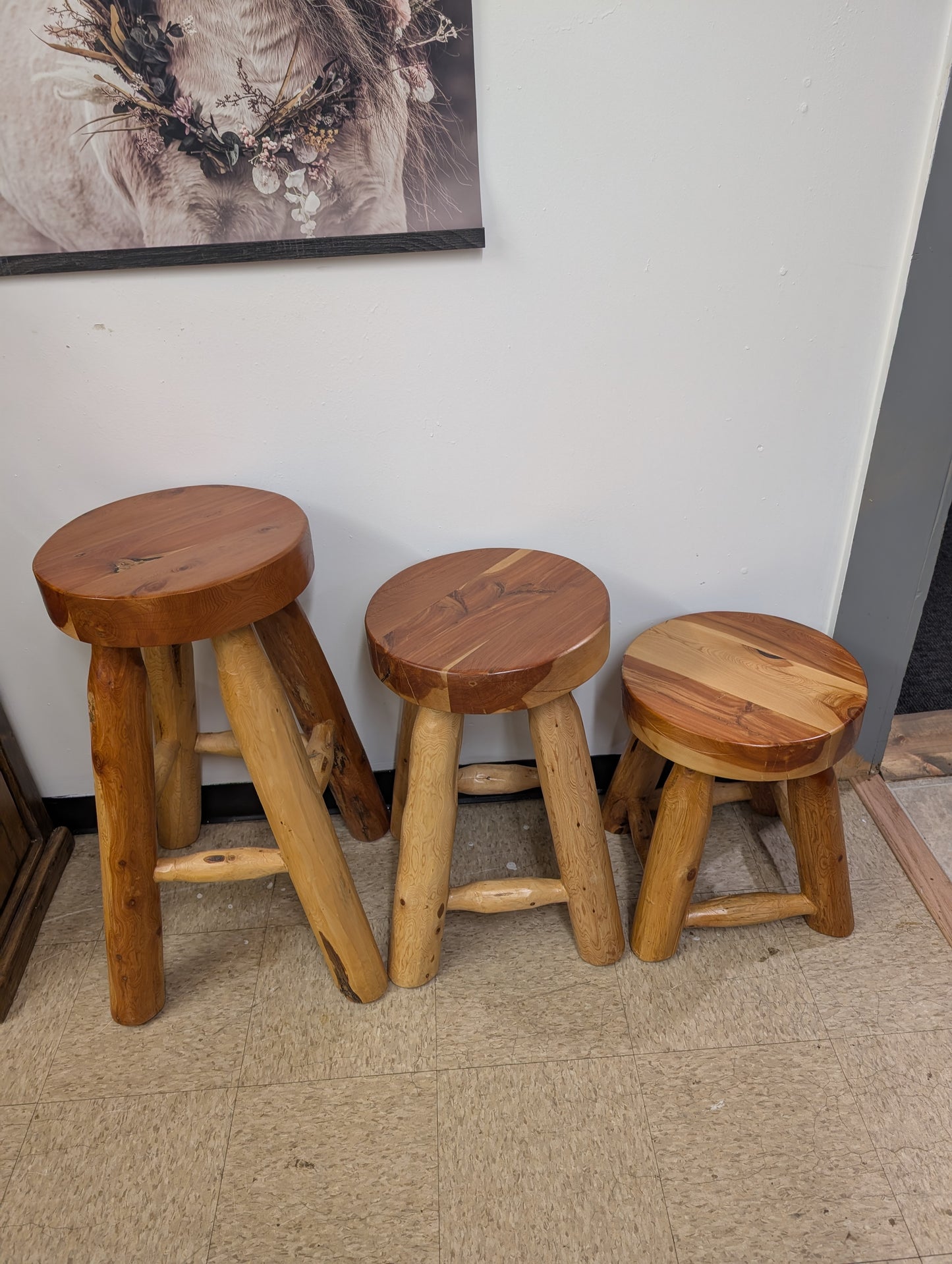 Log Barstools