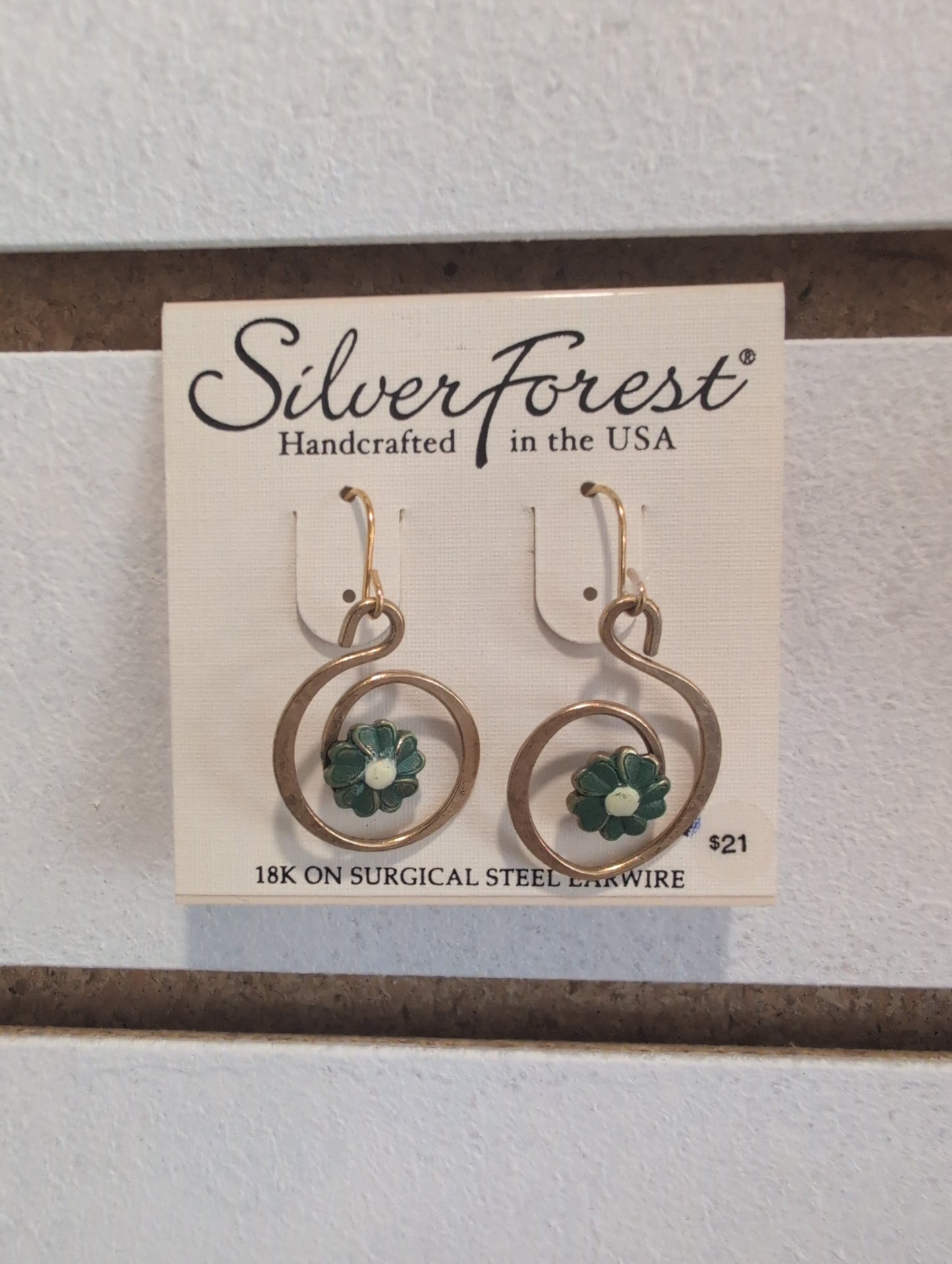 Silver Forest Earrings