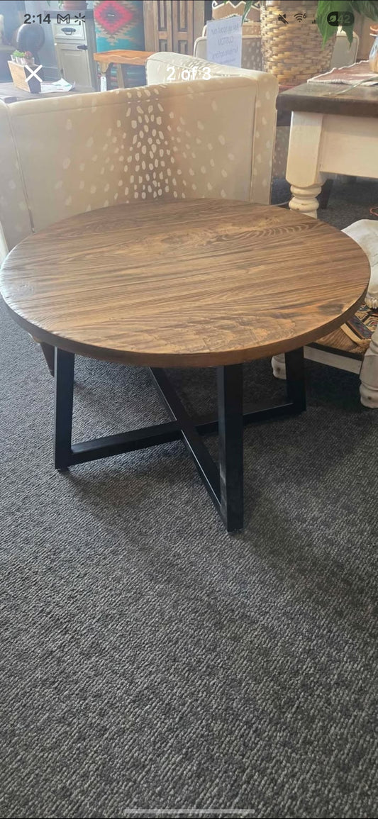 Iron Base Coffee Table - Clearance