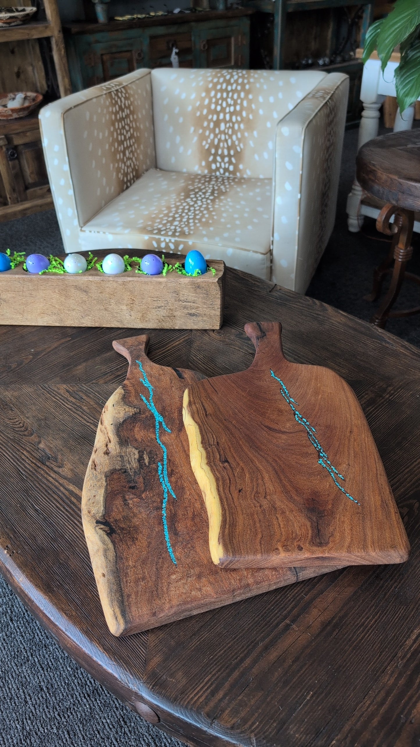 Charcuterie Board - Mesquite River w/ Turquoise